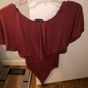 Off the shoulder bodysuit